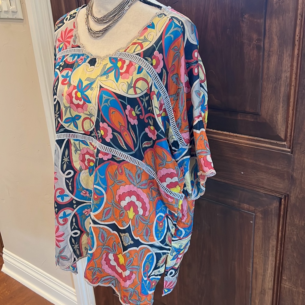 Johnny Was Multi-Colored Blouse - image 2